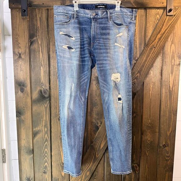 Express Mens Skinny Stretch Jeans - Picture 1 of 5